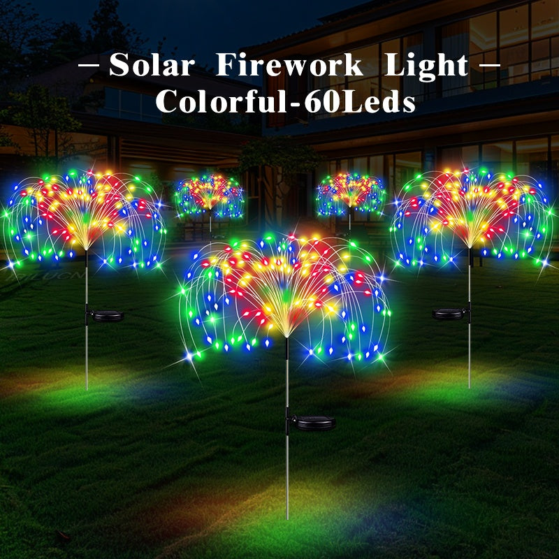Luces solares para jardín, IP65 de alta calidad y resistentes a la lluvia, 8 modos de iluminación ajustables, adecuadas para caminos, patios traseros, jardines, decoraciones de fiestas navideñas, luces decorativas de tierra DIY.