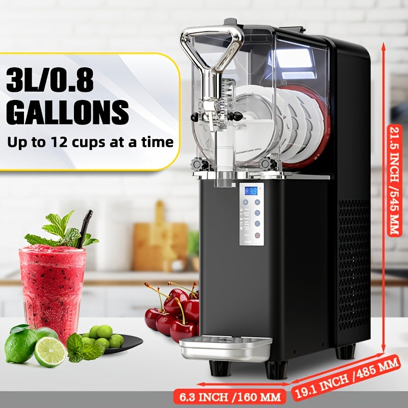 3L Slim Slushy Maker - Ideal para uso en el hogar, reuniones al aire libre y pequeñas tiendas de café