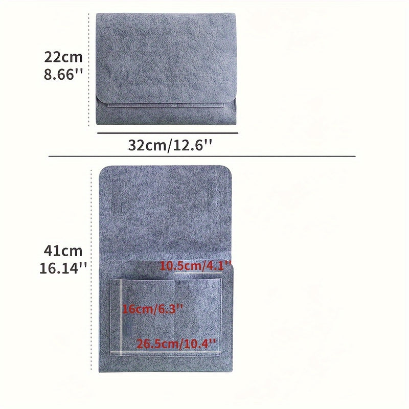 1pc Bolsa De Almacenamiento Colgante De Cabecera, Bolsa De Almacenamiento De Tejidos De Control Remoto De Teléfono Móvil, Bolsa Colgante De Almacenamiento De Libros De Cabecera, Bolsa De Almacenamiento De Artículos Diversos, Artículos Del Hogar, Accesori