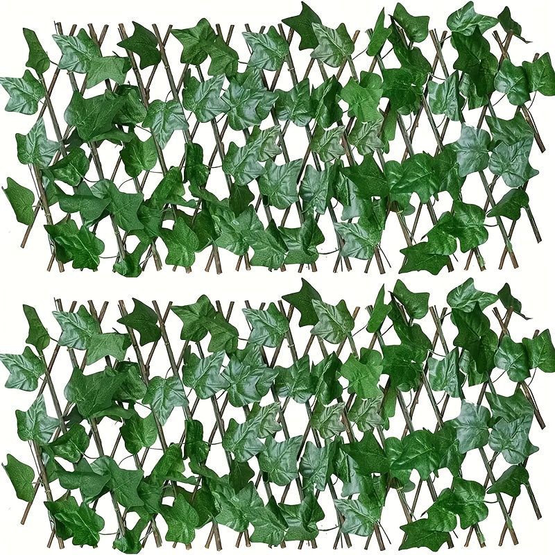Cerca de privacidad extensible con hojas artificiales de sandía, pantalla ajustable para jardín exterior, pared duradera de seto plástico verde para patio, balcón o alberca, protección solar, barrera contra el viento y pantalla decorativa, cerca decorati