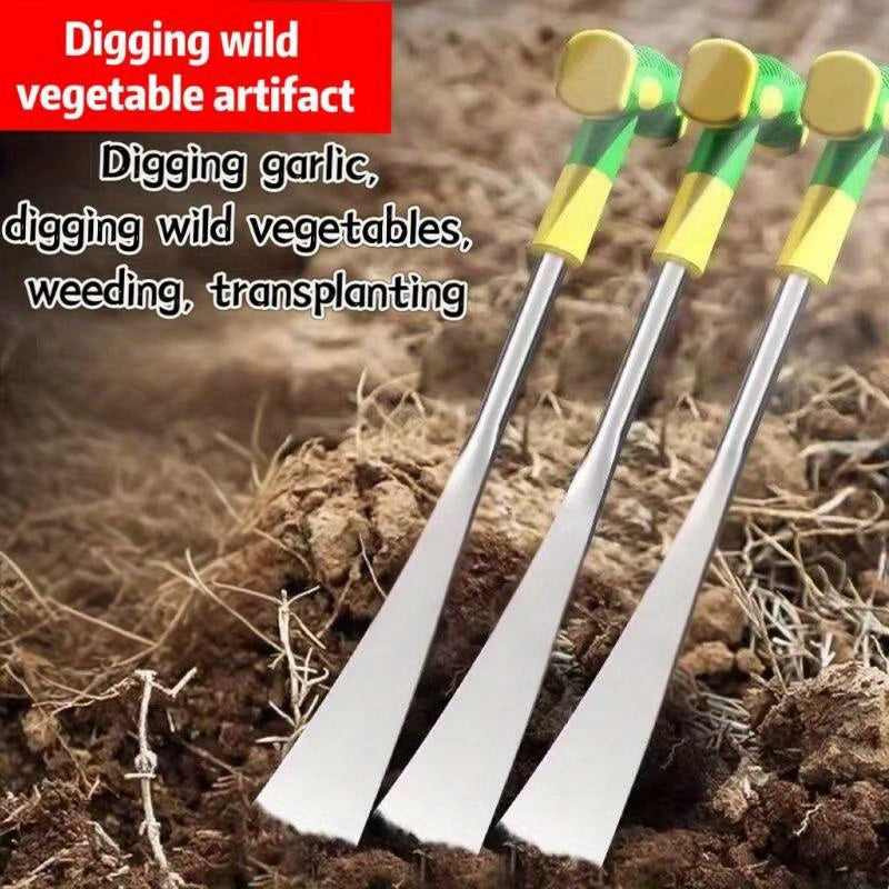 1 Juego, ¡Domina Todos Los Territorios! 2 Piezas, Cuchara Multifuncional de Acero Inoxidable para Cavar, Desherbar y Transplantar - Perfecta para Macetas de Flores a Granjas, Esencial para Jardinería en Todas las Estaciones (2)