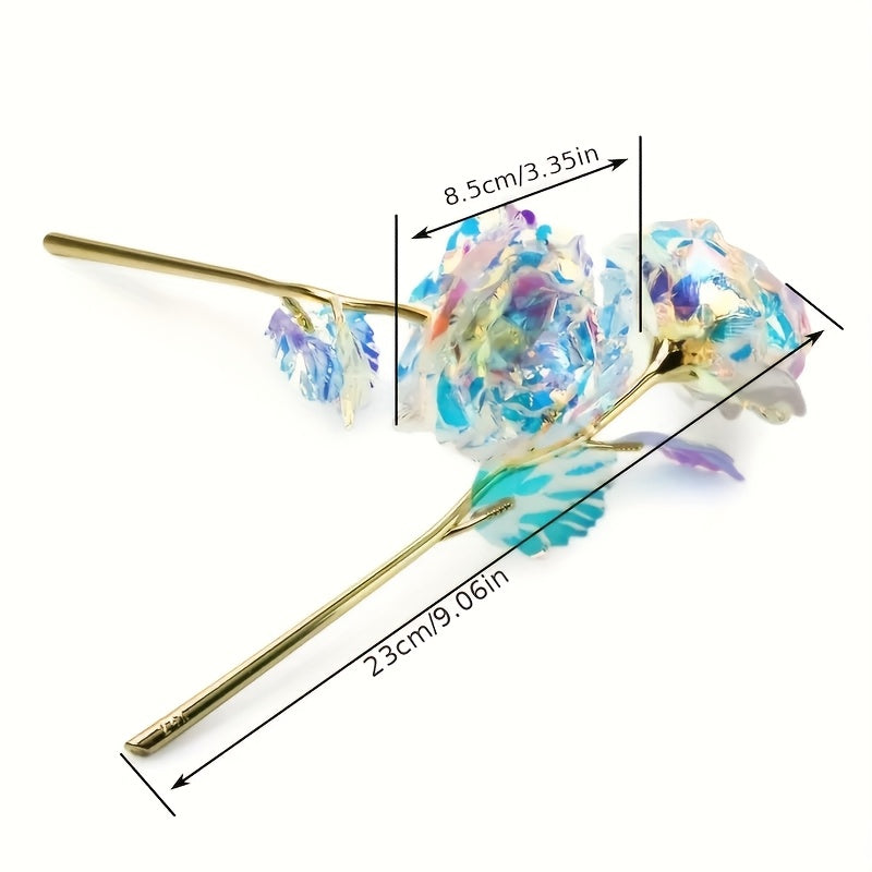 Paquete de 30 Rosas Artificiales Vintage de 24K - Decoración Floral Realista Multicolor para San Valentín, Bodas, Día de la Madre, Día del Padre, Pascua y Acción de Gracias - No Necesita Agua ni Baterías, Ideal para Interiores/Exteriores y Fiestas