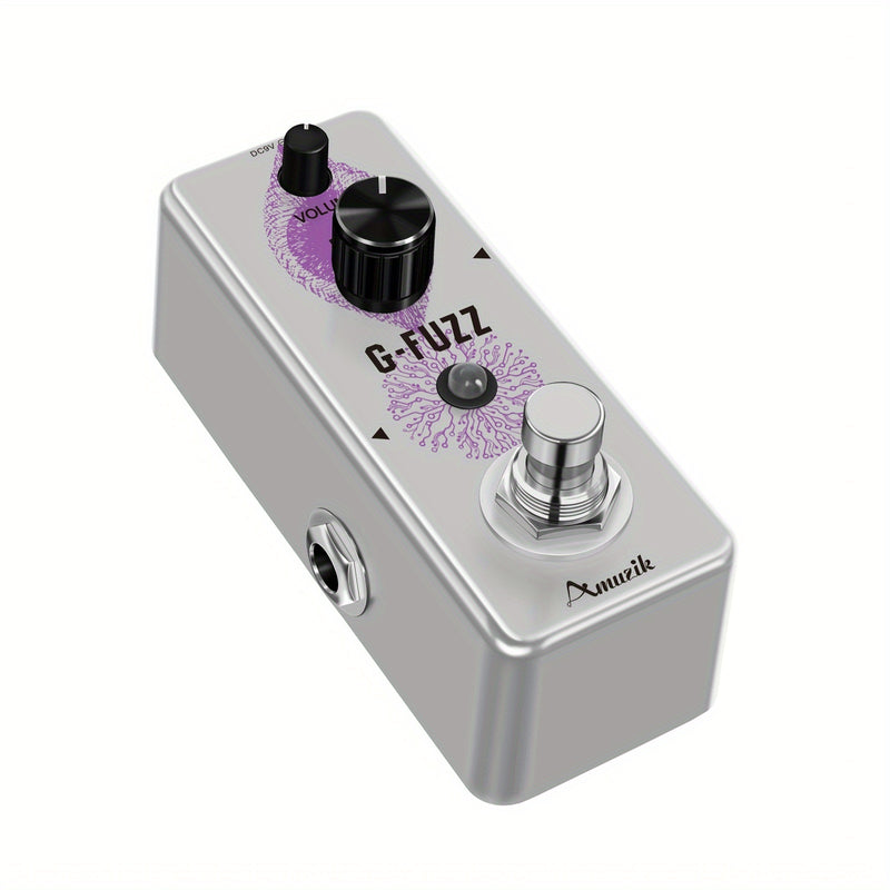 Pedal de guitarra Fuzz clásico vintage, elegante pedal de guitarra Fuzz clásico Mini pedal Fuzz para guitarra eléctrica Pedal Fuzz especial adecuado para música electrónica Mini tamaño True Bypass