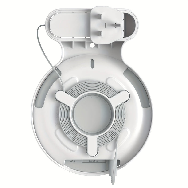 Soporte de montaje en pared, adecuado para el sistema de red inalámbrica de malla TP-Link Deco BE23/BE25/BE3600/BE5000 y la gestión de cables de alimentación. Soporte de montaje en pared para router WiFi 7 de TP-Link (blanco, 1 unidad)