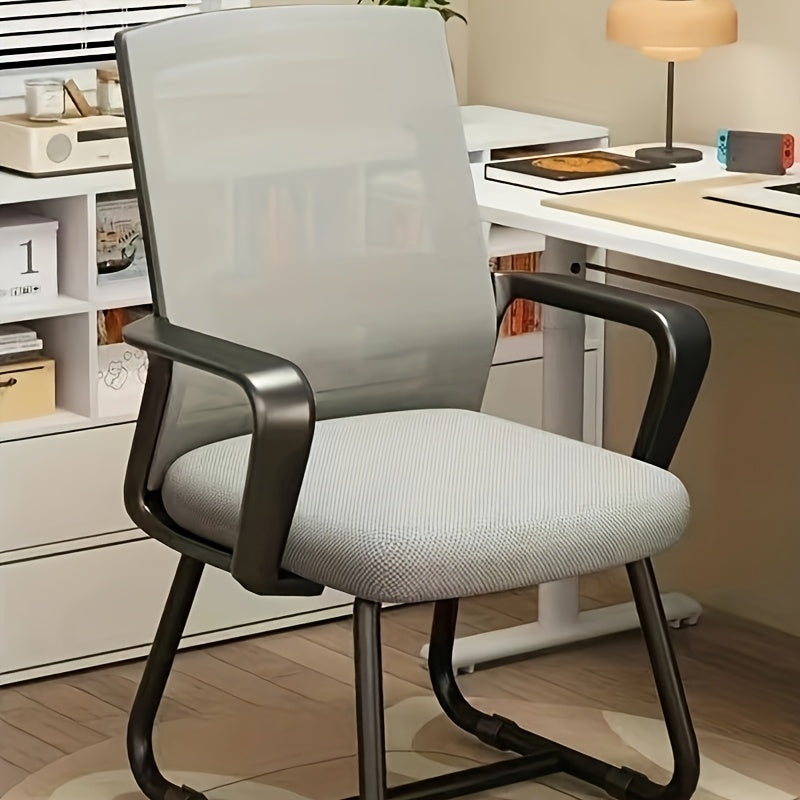 Silla de computadora Zhensheng, cómoda para largas horas, silla giratoria ajustable para el hogar, dormitorios de estudiantes, reuniones y personal de oficina con soporte para la espalda.