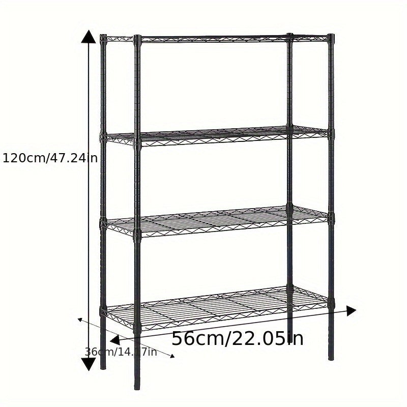 Unidad de Almacenamiento Metálico Resistente de 5 Niveles, - Organizador Multifuncional y Robusto para Cocina, Garaje o Uso Doméstico, Sostiene hasta 20kg+, Fácil Montaje, Organizadores y Almacenamiento de Cocina