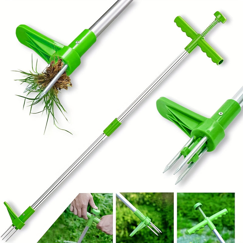 Desmalezadora Manual de Pie TATUKIKO - Herramienta de Jardín Metálica Resistente con Mango Ergonómico, Sin Necesidad de Electricidad para Césped, Patio y Huertos de Verduras, Equipo de Cuidado del Césped, Diseño Estable, Construcción Duradera, Uso Prolon