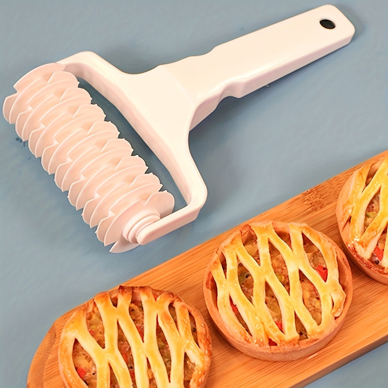 1 pieza de herramienta de panificación premium: rodillo y cortador de masa con cortador de alambre para galletas y pizzas y rodillo, ideal para galletas y pizzas caseras.