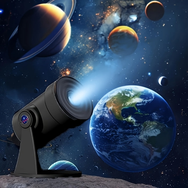 1pc Proyector de Cielo Estrellado 4K, Luz Aurora Galaxia con Ruido Blanco y 10 en 1, Interfaz USB, Ideal para Hogar, Teatro, Dormitorio, Fiestas de Cumpleaños o Bodas, Regalo Perfecto