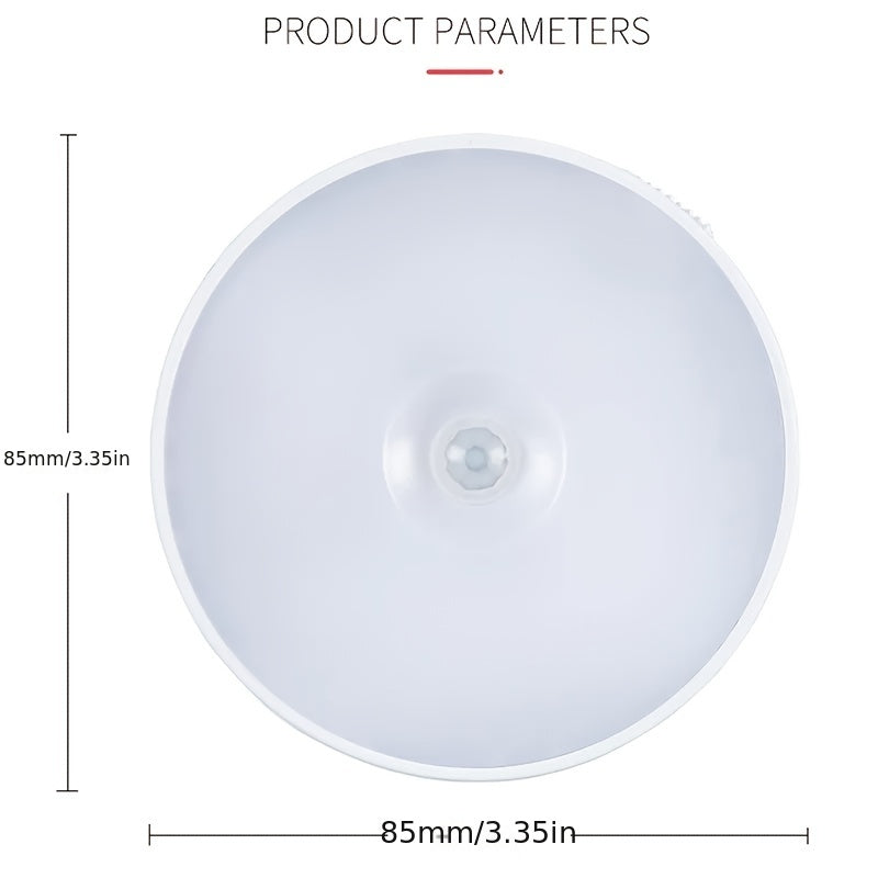 Luz nocturna LED recargable por USB con sensor de movimiento y tecnología PIR, 8 luces, tira magnética adhesiva para clósets, gabinetes, escaleras, habitaciones y más, eficiente en energía, portátil y fácil de instalar, tira de luces LED recargable por U