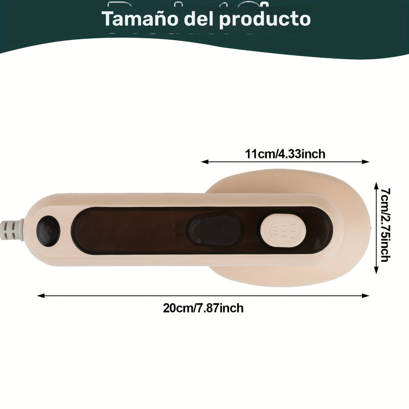 Plancha de Vapor Portátil 1 Unidad - Plancha Compacta para Viajes con Potente Vapores de 40W, Placa Grande de Titanio para Ropa Sin Arrugas, Calentamiento Rápido y Distribución Uniforme del Calor, Ideal para Hogar, Viajes y Lavandería - Enchufe US (110V)