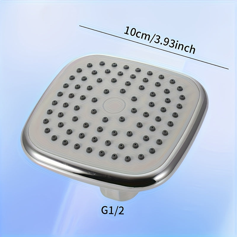 Rociador de Alta Presión - Cabezal de Ducha Resistente con Fuerte Flujo de Agua, Instalación Rápida y Fácil, Ideal para Baños Modernos - Perfecto para Familias y Parejas, Acabado Metálico Elegante, Cuerpo de Plástico Duradero