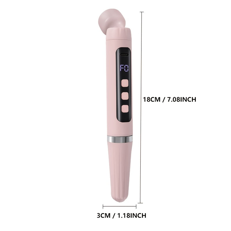 Juego de lima eléctrica portátil 2 en 1 con lámpara de uñas de 5 velocidades ajustable + pulidora USB recargable, ideal para salón y uso doméstico