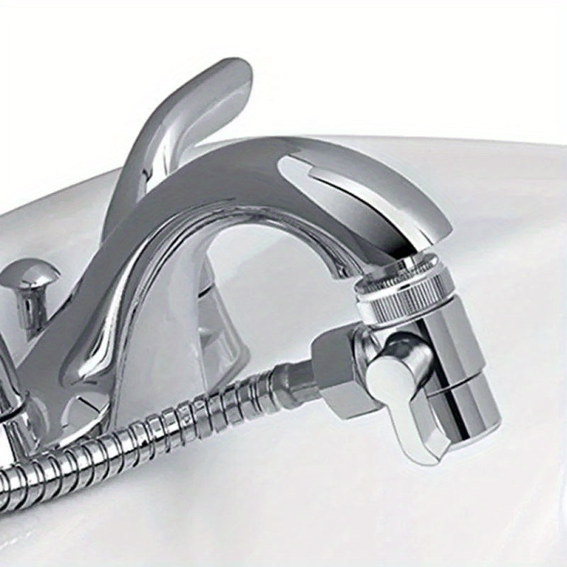 Sistema de ducha portátil - Control de flujo dual y montaje en pared, manguera reforzada de 1,5m, adecuado para baño de spa/baño de RV