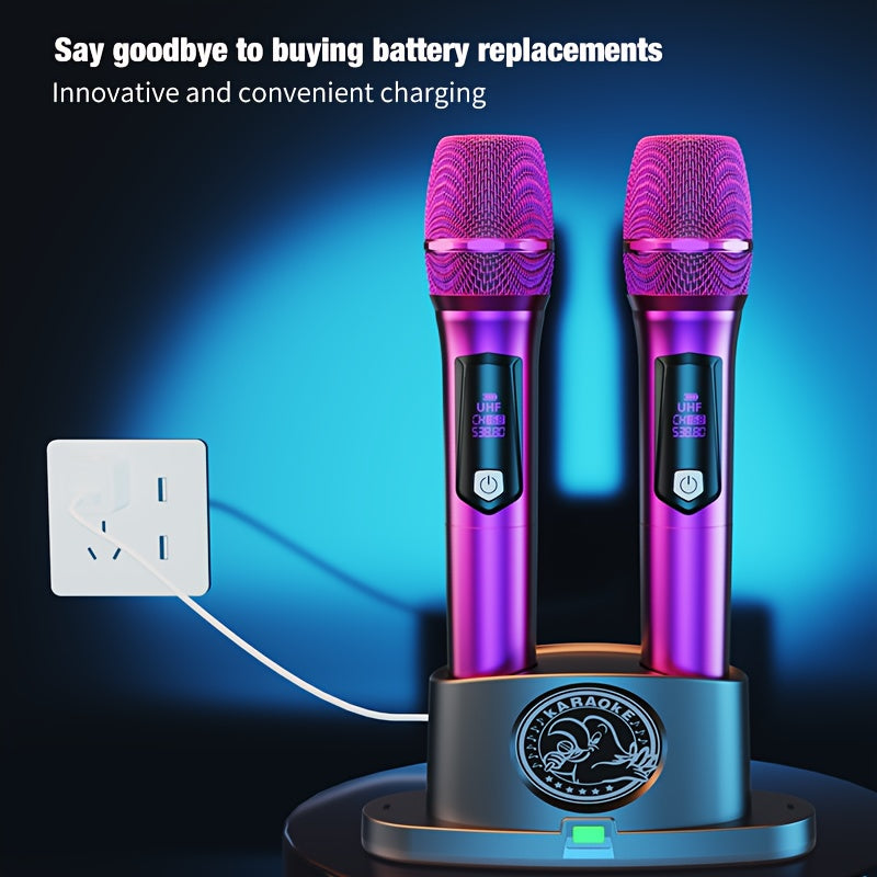 Base de carga universal inalámbrica para micrófono - Altura ajustable, compatible con micrófono dual, alimentado por USB-C, diseño compacto para carga de micrófono sin manos, cargador de micrófono, grabación sin manos, accesorio elegante, construcción du