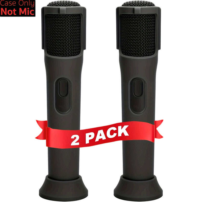 2 unidades Fundas de Silicona Suave para Micrófonos Inalámbricos JBL PartyBox - Soporte Protector Anti-Roll con Base y Fundas para Vara, Ideal para Discoteca, Escenario, Programas de TV, Esenciales para Fiestas | Soporte de Micrófono Duradero | Material