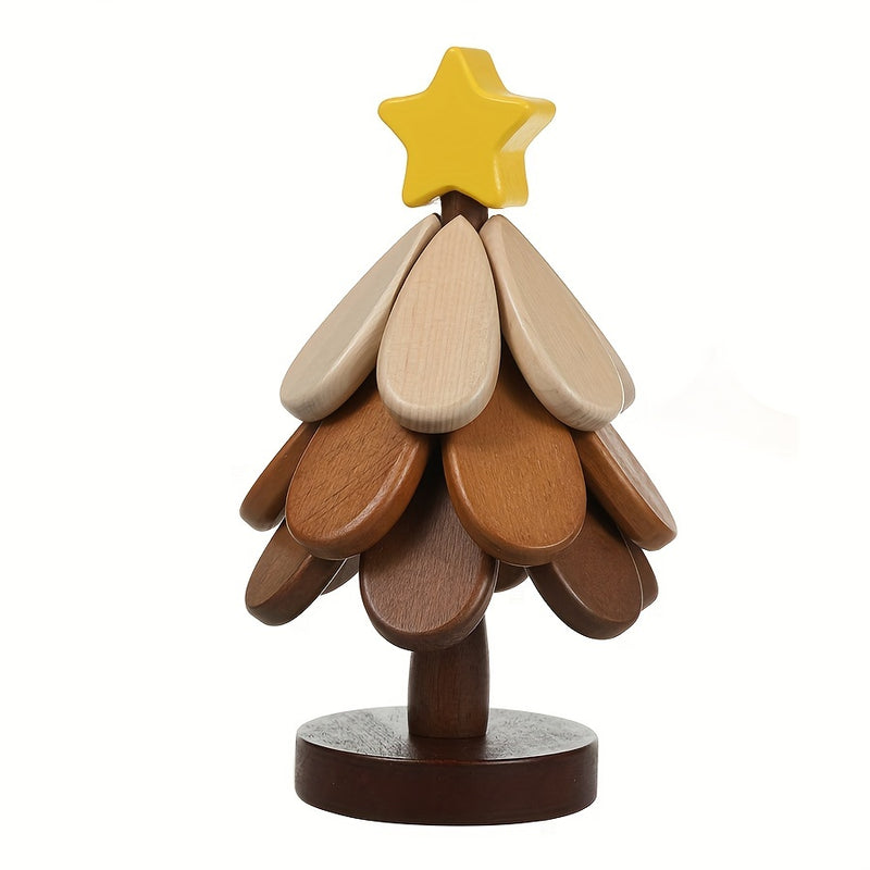 Posavasos de árbol de Navidad de madera, almohadilla creativa resistente al calor en forma de árbol, manteles individuales de madera para cocina y comedor, sin cubierta, sin acolchado, decoración del hogar.