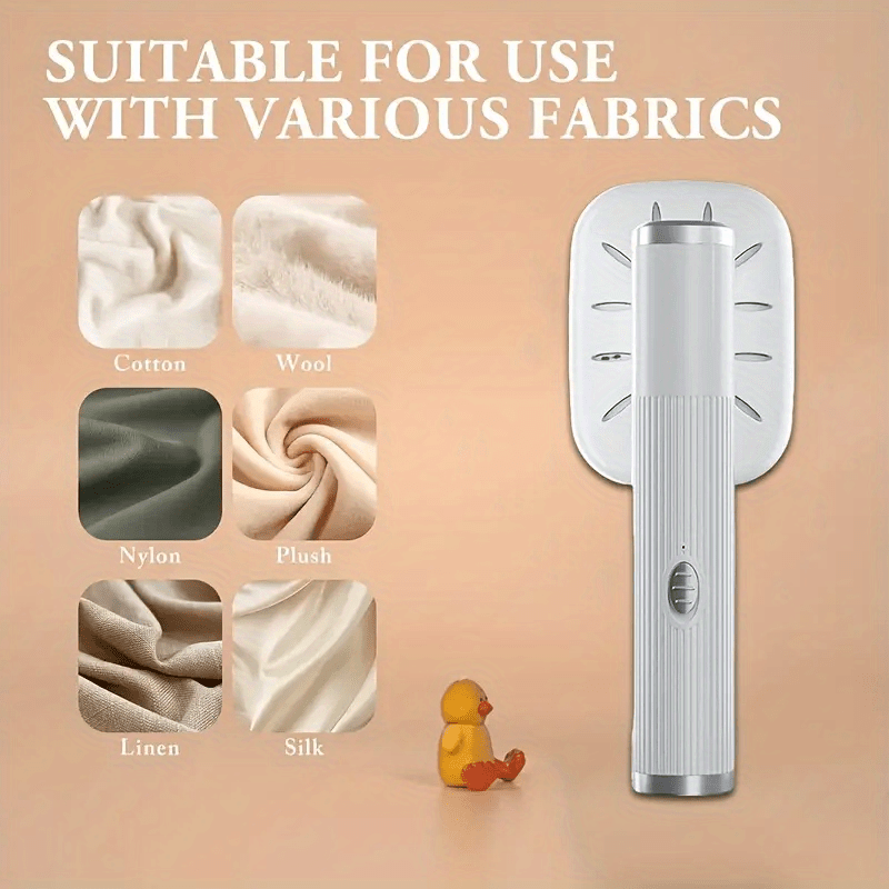Plancha Portátil de Mano - Eliminación de Arrugas 3D con USB, Temperatura Ajustable y Temporizador, Diseño Compacto para Viajes y Hogar, Herramienta Moderna para Ropa y Telas, Mango Resistente, Ideal para Cuidado de Prendas