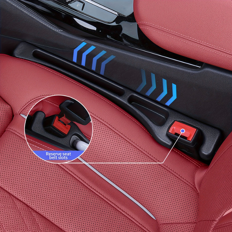 2 piezas, organizador de relleno de huecos en asientos de coche, anti-caída, caja de almacenamiento multifuncional para un interior ordenado, organización de pequeños artículos, material plástico, almacenamiento de coche.