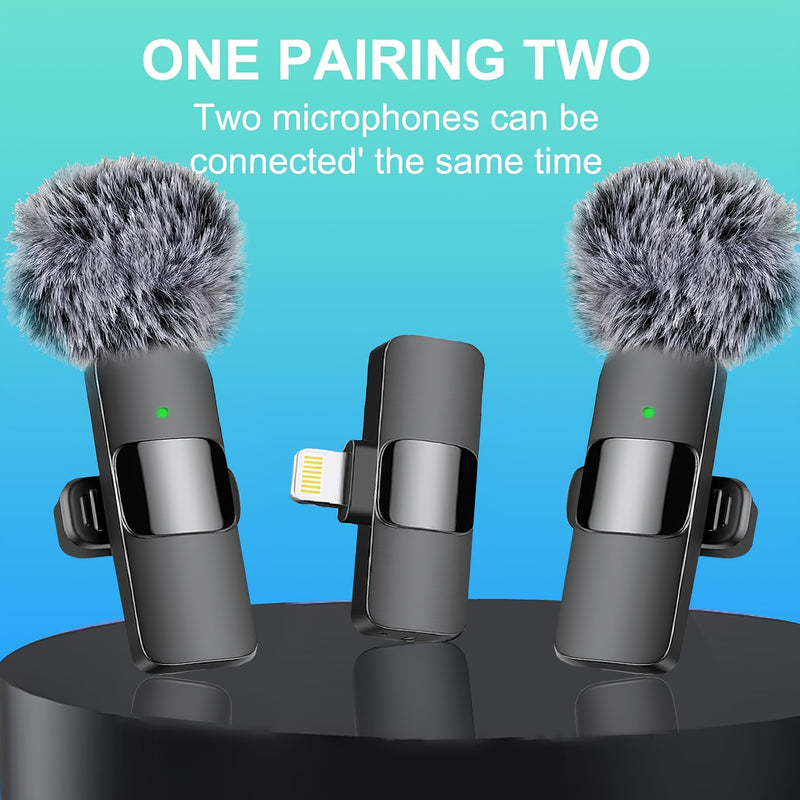 Microfono sin varillas de Solapa con Clip para iPhone, iPad y Android USB-C, Grabación de Audio y Video, Transmisión en Vivo e Entrevistas, Plug and Play