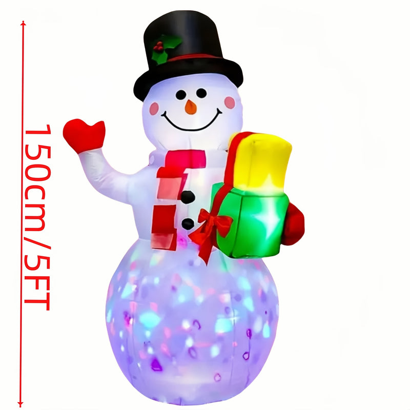 Muñeco de Nieve Inflable Navideño de 152.4 cm