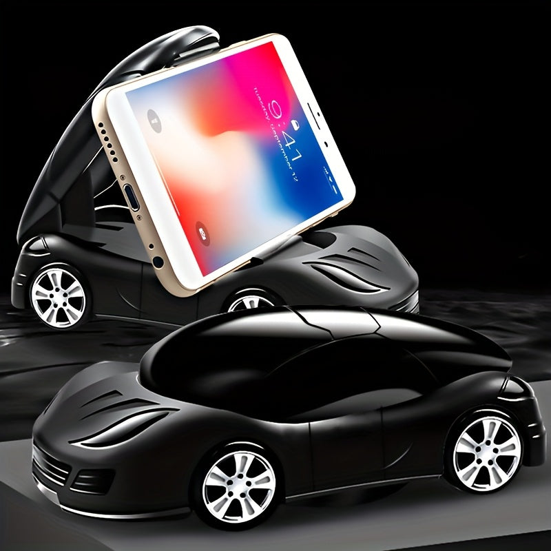 Soporte de Navegación para Modelo de Coche Giratorio 360°, Fuerte Adhesivo Autoadhesivo para Teléfono Móvil en el Salpicadero, Adorno para Modelo de Coche en el Centro de la Consola, Adorno para el Hogar, Soporte para Teléfono Móvil
