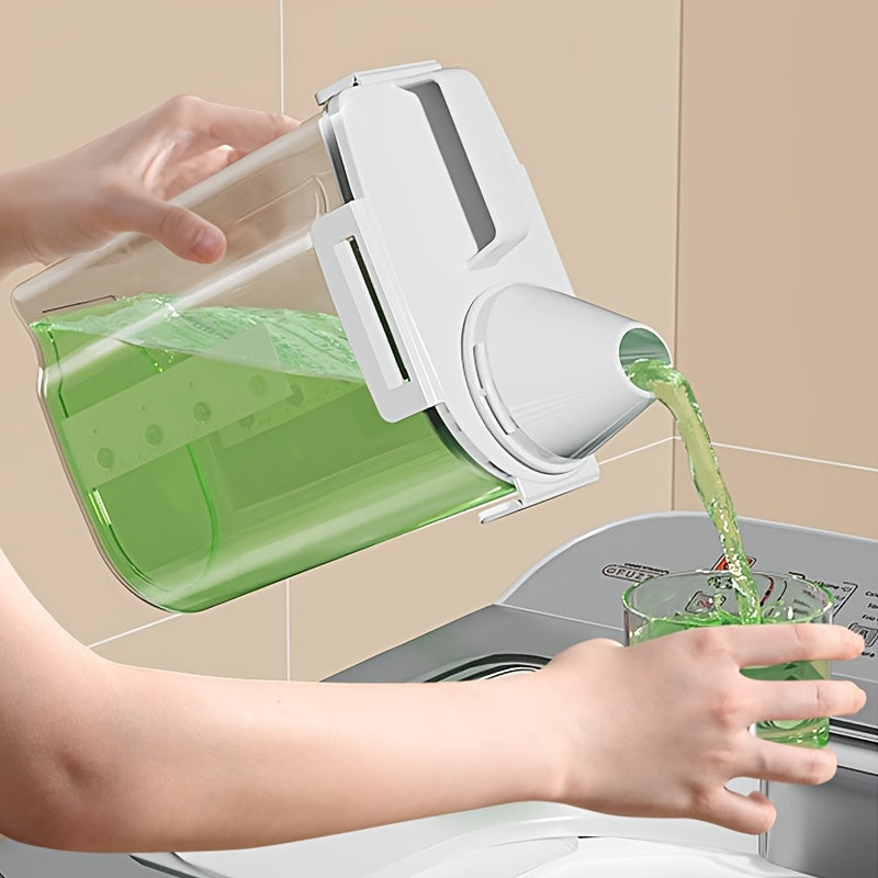 3-Pack de contenedores de plástico de gran capacidad, a prueba de fugas, fácil de verter, sin necesidad de energía, para detergentes para ropa, jabón, organización de cocina y baño