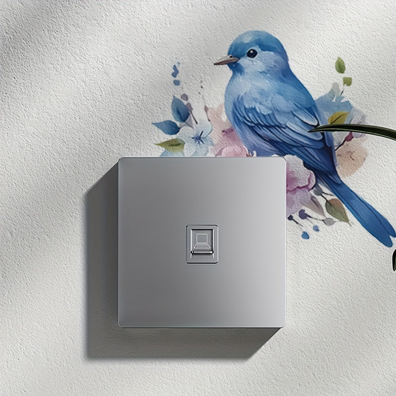 Calcomanía decorativa de pájaro azul de la suerte, diseño moderno para pared, habitación, entrada, decoración del hogar
