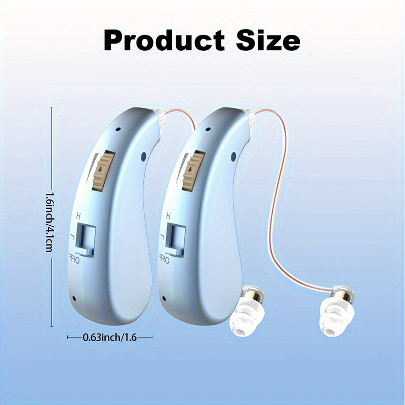Auriculares de amplificación de sonido personal RIKYA con batería de litio recargable por USB, ajuste cómodo y control de volumen, diseño moderno para enseñanza, conferencias, viajes - Mejora de la voz, equipo de audio de conferencias, diseño elegante de