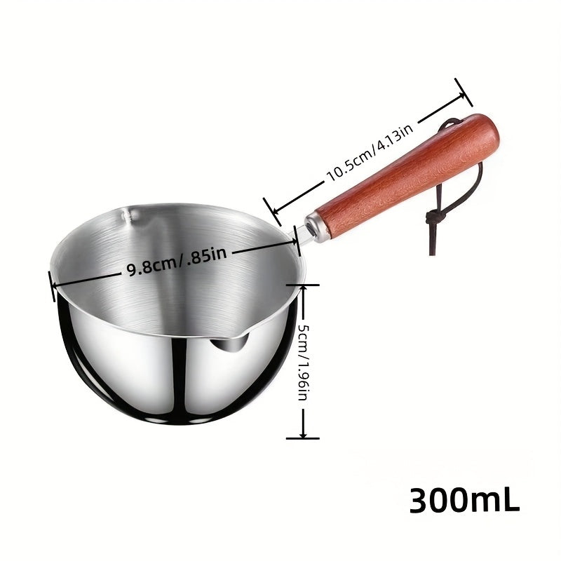 Cucharón pequeño de acero inoxidable 316 para verter líquidos, cuchara sopera mini, utensilio de cocina para líquidos calientes, ideal para uso en el hogar