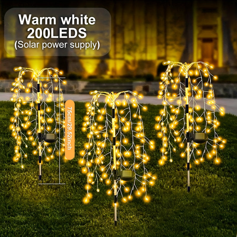Linterna de Suelo con Energía Solar - Luces LED Cálidas para Jardín Exterior con Sensor de Movimiento, Diseño Duradero en Plástico para Fiestas, Decoración de Patio y Jardín, Iluminación Festiva, Estética Navideña, Resistente al Clima, Compradores de Vac