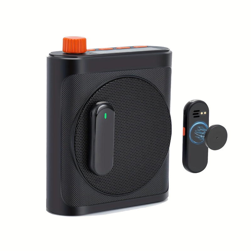 Amplificador de Voz sin varillas con Micrófono de Solapa, Carga y Almacenamiento Portátil para Profesores con 2 Microfonos Lavalier Inalámbricos y Altavoces - Mini Amplificador de Voz para Aula, Conferencias y Entrenamientos