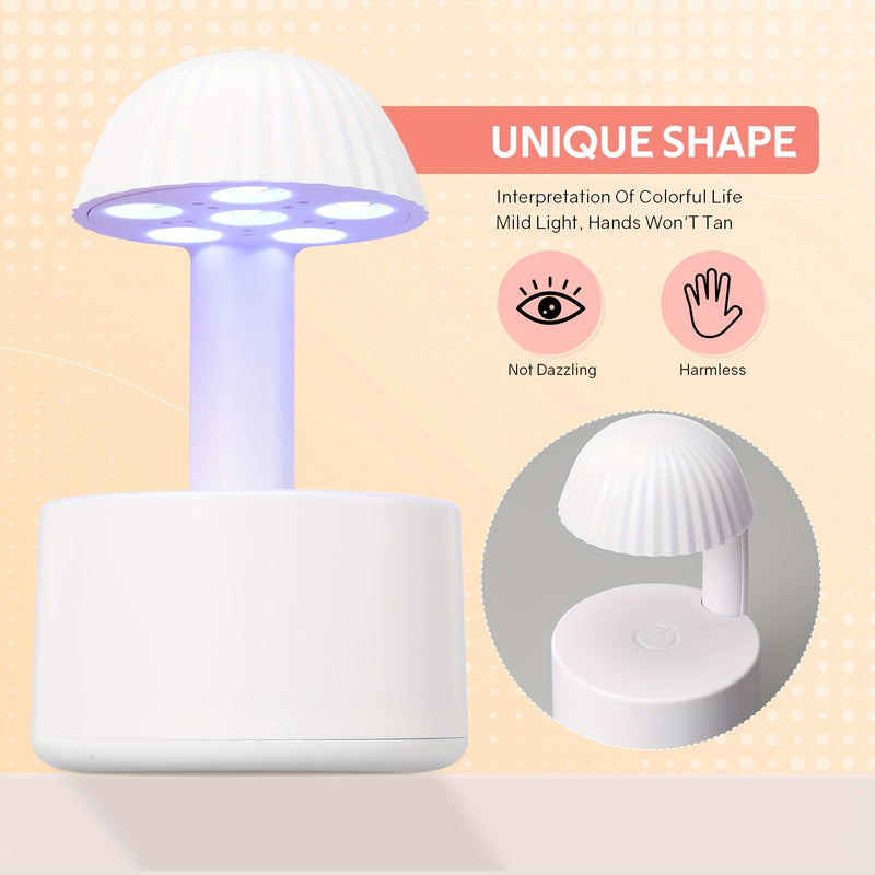 Mini lámpara de secado para esmalte - Alimentación USB, diseño en cúpula para secado rápido, ideal para hogar y viajes, lámpara portátil compacta y moderna, exclusiva para amantes de la belleza
