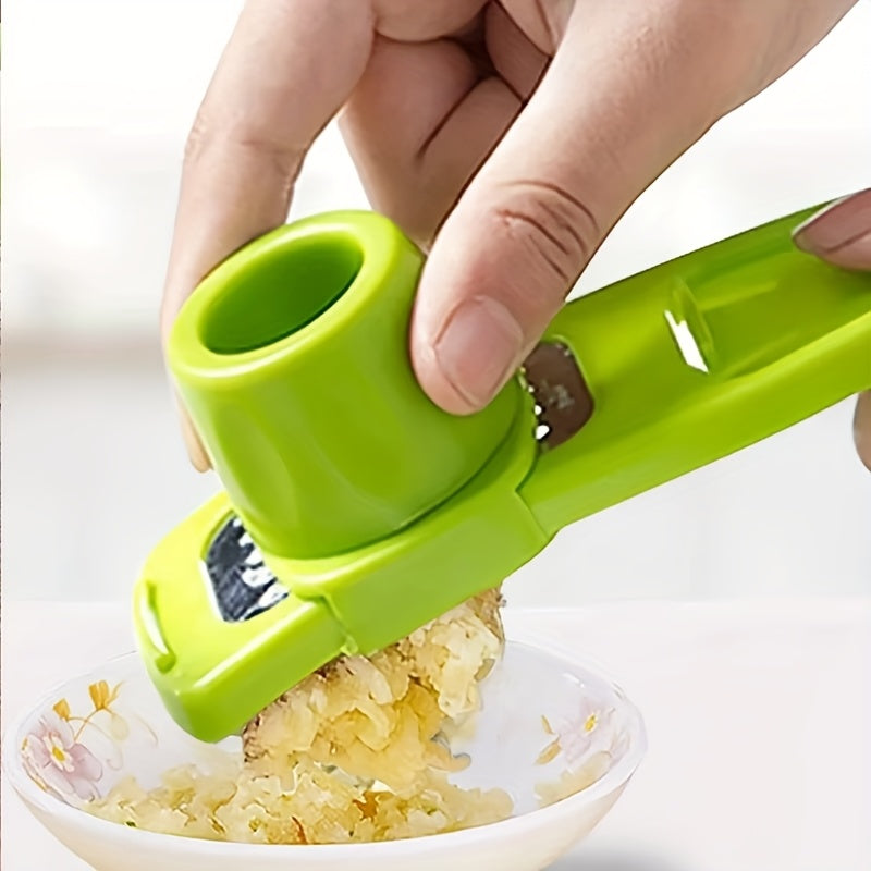 1pc Mini Molinillo de Ajo Creativo Prensa de Ajo Cocina Masa de Ajo Manual Masa de Ajo Gadgets de Cocina Verdes Herramientas para Picnic y Barbacoa al Aire Libre