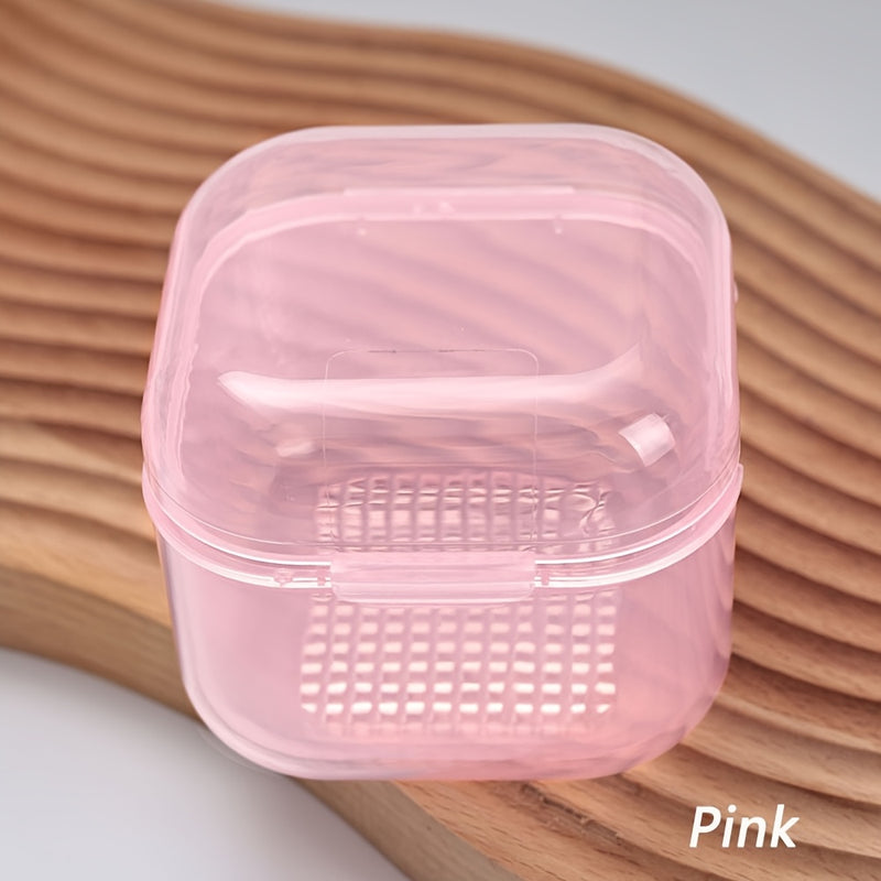 Un dispositivo de desinfección de herramientas de uñas de alta calidad con un diseño transparente cuadrado y accesorios de limpieza de cabeza de pulido.
