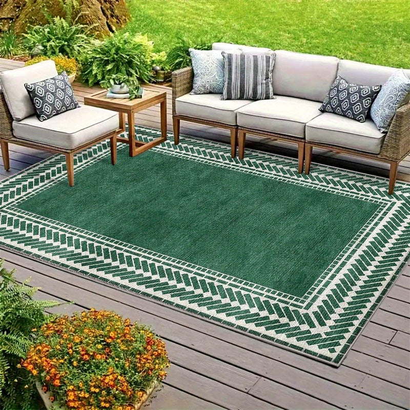 Tapete de poliéster lavable en máquina de 851 gramos/metro cuadrado, decoración de balcón y patio floral, tapete de crema francesa de baja pila, resaltante y brillante, ideal para acampar, tapete de terciopelo ultra-suave antideslizante, lavable en máqui