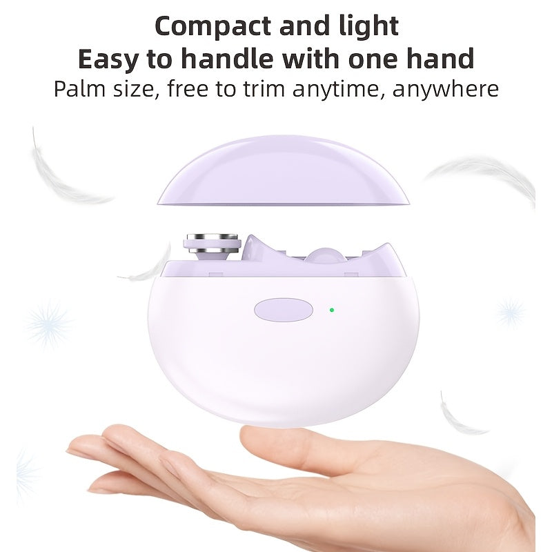 Juego de Cortaúñas Eléctrico Multifunción, Ideal para Manicura y Pedicura, Carga Rápida con Anti-Atascos, Iluminación y Funciones de Pulido, Batería Larga Duradera, Portátil, Regalo para Hombres y Mujeres