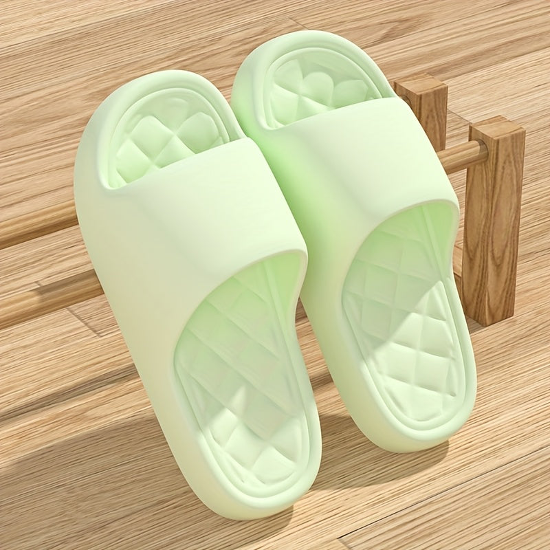 Chanclas unisex de EVA - Cómodas con amortiguación gruesa, antideslizantes para interior/exterior, zapatillas para hombres y mujeres, fáciles de cuidar en todas las estaciones, calzado duradero para baño, ducha y hogar