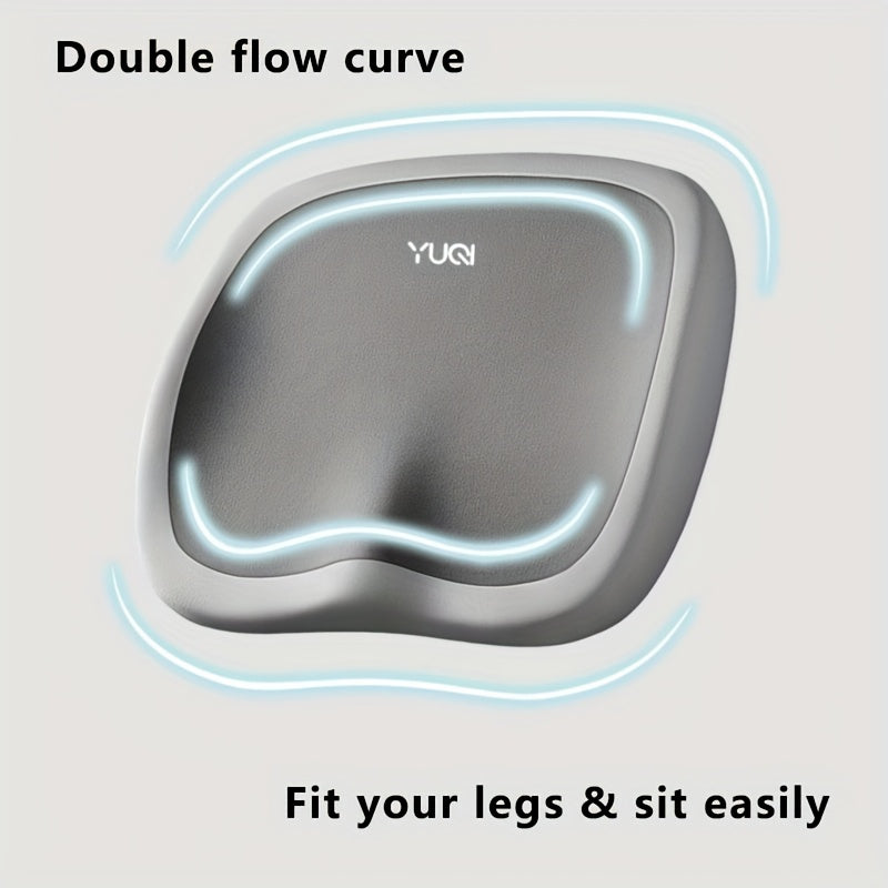 Cojín de silla de oficina ergonómico de espuma de memoria de 10 horas - Soporte ajustable para cadera y cintura, comodidad portátil para el hogar, el coche y el uso en la oficina - Solo se limpia a seco - Gris/Verde/Amarillo/Negro, cojín de silla de ofic