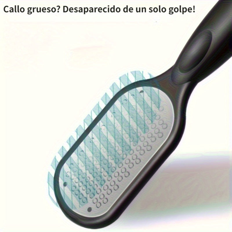 2 piezas, juego profesional de cuidado de pies: Remover + limpiador de pies - Exfolia profundamente la piel muerta, diseño de mango antideslizante, acero inoxidable duradero, perfecto para pedicures en casa y uso en salones, elimine los talones ásperos,