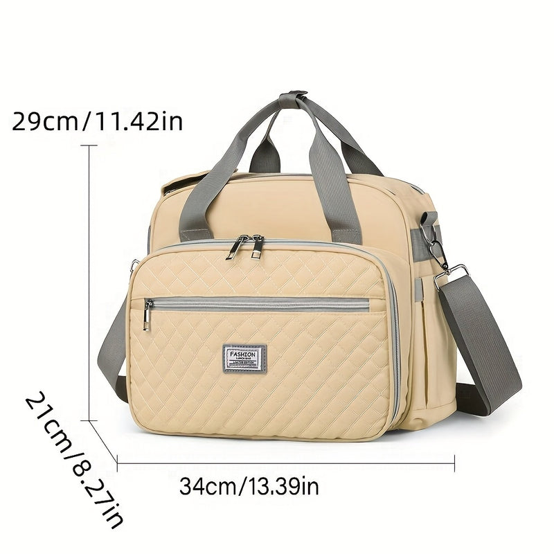 Gran Capacidad Bolsa de Almuerzo Minimalista, Tote Aislado Multicapa para Viajes Diarios y Actividades al Aire Libre - Bolso de Hombro No Contacto con Alimentos