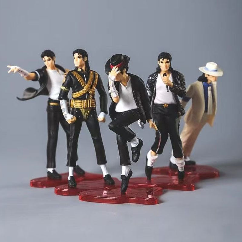 Juego de 5 piezas de figuras de acción inspiradas en anime - Material de PVC, no necesita batería, ideal para decoración de fiestas y habitaciones, muñecas coleccionables | Vestimentas vibrantes | Diseño detallado