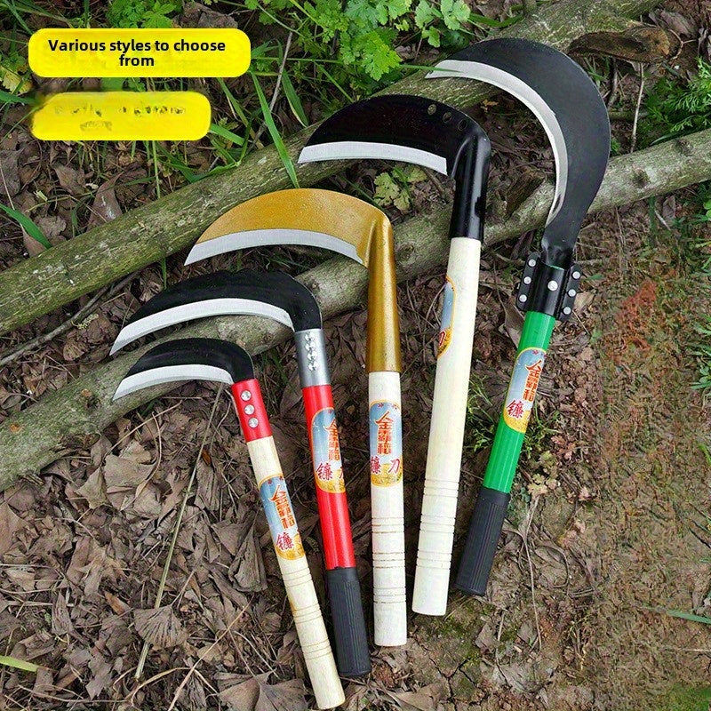 Podadora de Jardín de Acero Aleado Resistente con Mango Ergonómico de Madera y Cuchillas Dobles Afiladas - Tijeras Manuales Anticorrosivas para Recortar Arbustos, Cortar Árboles y Mantenimiento del Césped