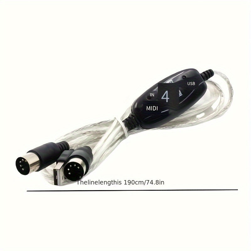 Cable MIDI USB2.0, cable para edición MIDI, cable para piano electrónico