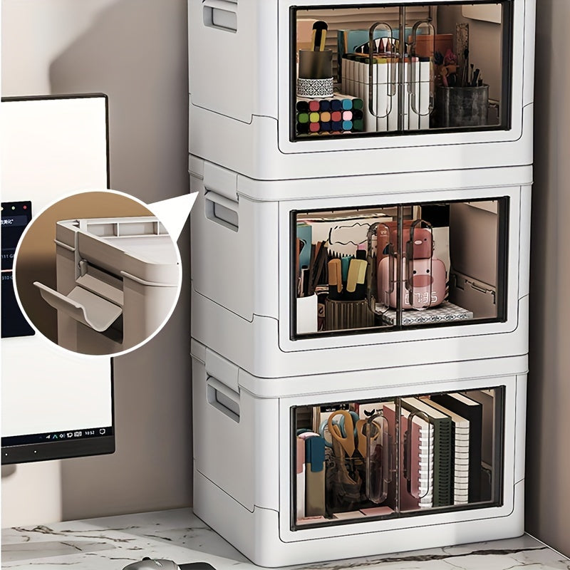 Organizador plegable versátil, ideal para snacks, juguetes, ropa y más, perfecto para cocina, dormitorio, baño y residencias estudiantiles
