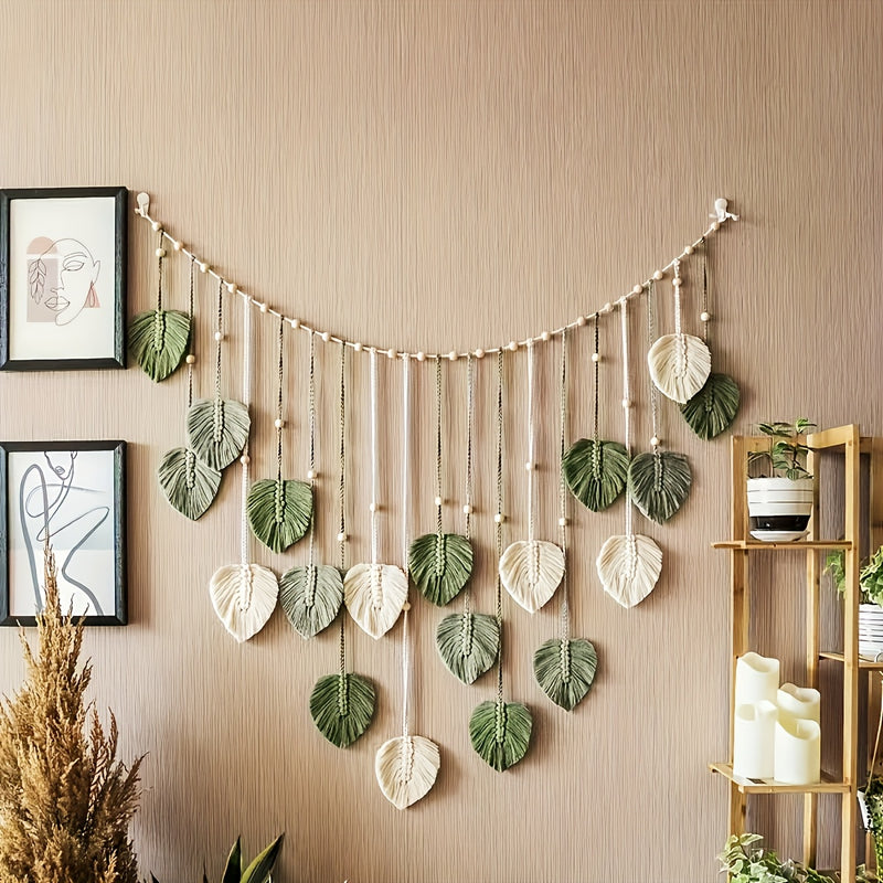 Decoración de pared de caña de abeja Boho Chic - Ligero, duradero y de poliéster, no necesita energía eléctrica - Ideal para dormitorio y sala de estar, estilo de hogar Boho, decoración de hogar Boho
