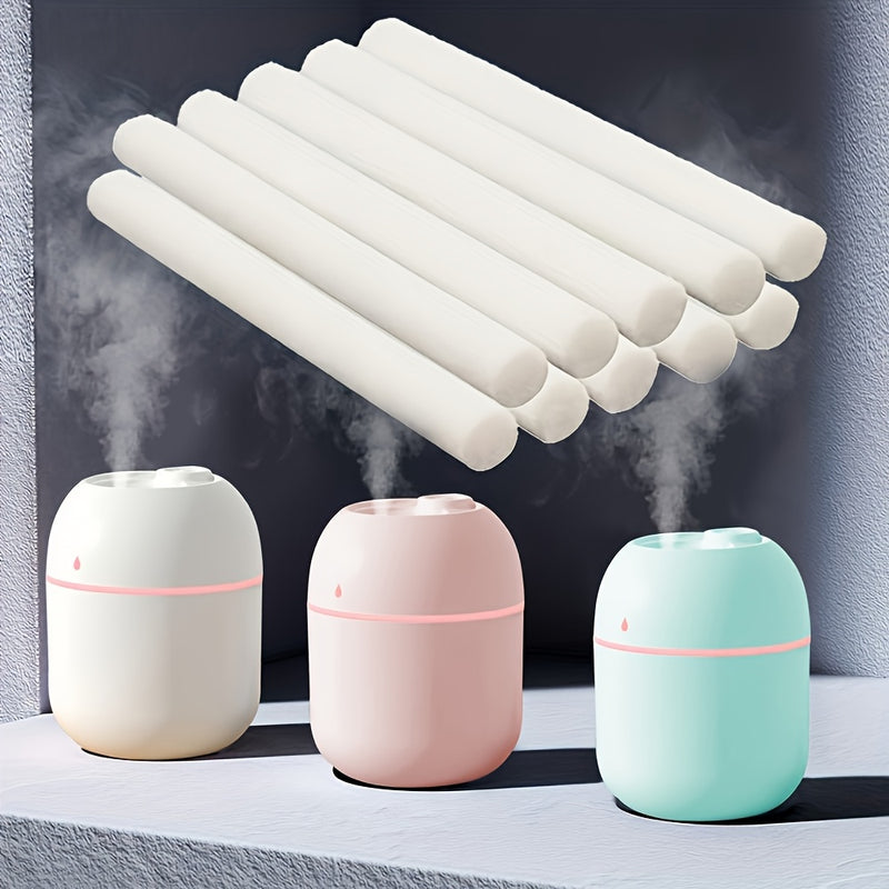 Núcleos de Repuesto para Humidificador Xpxhaous - 3/5/12/20 piezas, Diseño de Hisopo Ajustable al Tamaño Perfecto, Forma Cilíndrica Blanca con Textura Acanalada, Ideal para Humidificadores y Purificadores de Aire