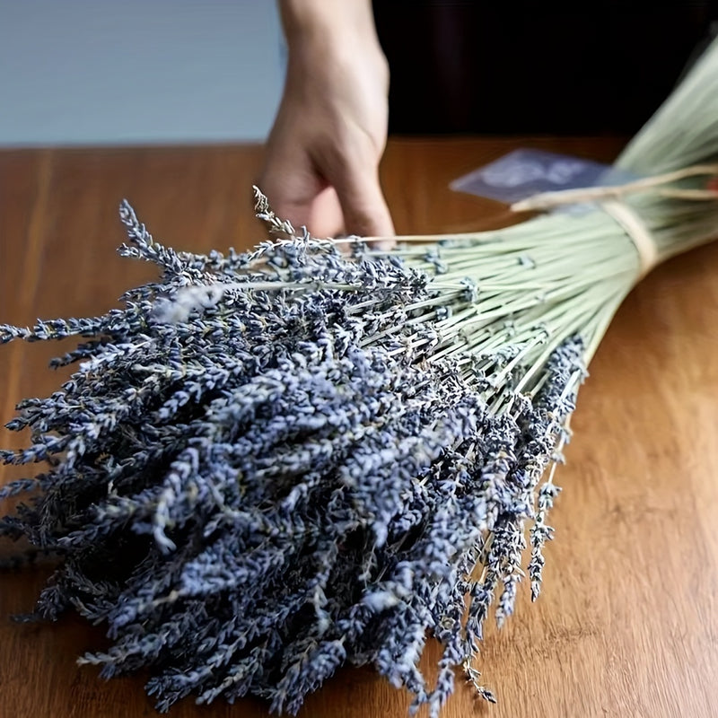 50pcs Flores Secas de Lavanda Natural - Aroma Duradero para Decoración del Hogar, Calmante y Purificador, Perfecto para el Ambiente de la Sala de Estar