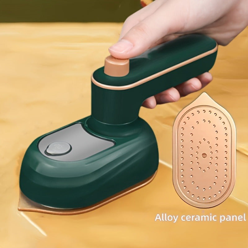 Máquina de planchado portátil miniatura mejorada - Plancha de vapor rotatoria de 180° con diseño plegable, vaporizador profesional para ropa, no necesita batería, 110V, amigable con viajes, máquina de planchado compacta | Construcción duradera
