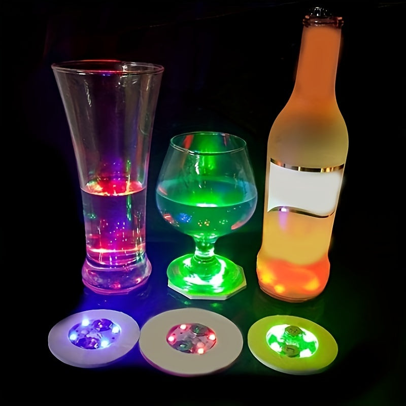 Conjunto de 5 posavasos iluminados para bar, luces LED para Navidad, fiesta de bodas en KTV y decoración de jarrones de copa de cóctel